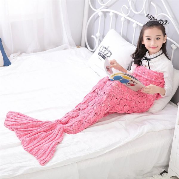 2 sizes mermaid tail adults kids sofa sleeping blankets yarn knitted handmade crochet mermaid fish scales blanket for children
2 sizes mermaid tail adults kids sofa sleeping blankets yarn knitted handmade crochet mermaid fish scales blanket for children