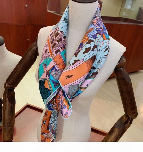 promotionreal luxury 90*90cm pure silk scarf for girls gift brand design square scarves shawls wrap hijab neckerchief floral scarfs f, Blue;gray 
promotionreal luxury 90*90cm pure silk scarf for girls gift brand design square scarves shawls wrap hijab neckerchief floral scarfs f, Blue;gray