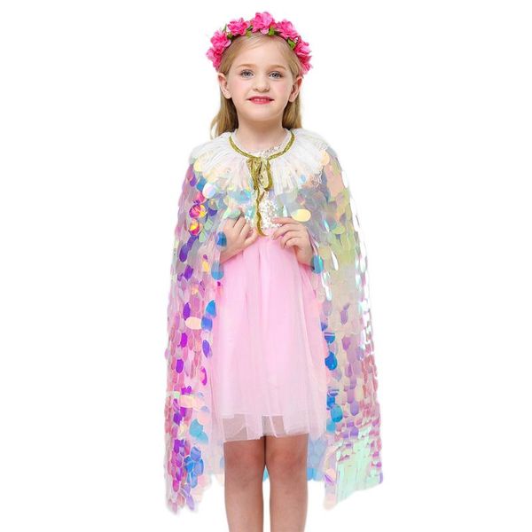 baby girl mermaid cloak gradient tassel decoration glitter sequin birthday party cosplay costume, Blue;gray
baby girl mermaid cloak gradient tassel decoration glitter sequin birthday party cosplay costume, Blue;gray