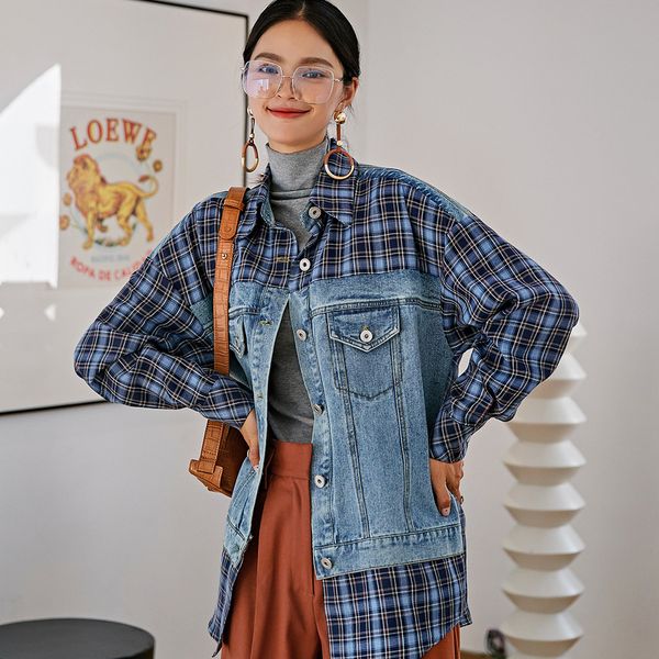 women's jackets 2021 shallgar autumn dress one undertakes to preach tao lattice spelling a denim jacket, Black;brown
women's jackets 2021 shallgar autumn dress one undertakes to preach tao lattice spelling a denim jacket, Black;brown