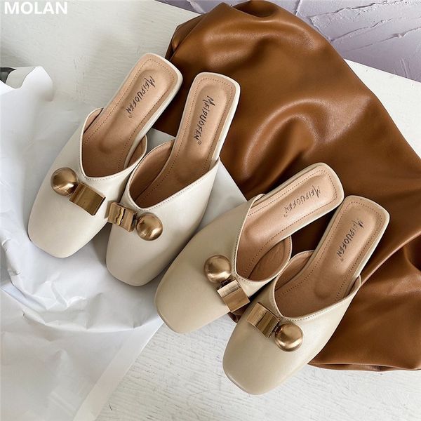 molan brand design 2020 summer korean fashion golden metal decoration square toe flat slipper leather slides mules flip flops, Black
molan brand design 2020 summer korean fashion golden metal decoration square toe flat slipper leather slides mules flip flops, Black