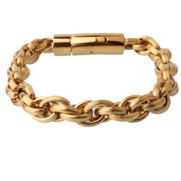 mens jewelry gold color hip hop stainless steel vintage rope chain link bracelet 10mm8.66" new arrival, Black
mens jewelry gold color hip hop stainless steel vintage rope chain link bracelet 10mm8.66" new arrival, Black