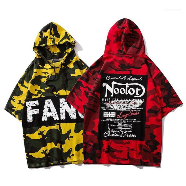 mens designer tshirts hip hop oversize short sleeved hooded pullover tshirts fashion mens tees camouflage letter, White;black
mens designer tshirts hip hop oversize short sleeved hooded pullover tshirts fashion mens tees camouflage letter, White;black