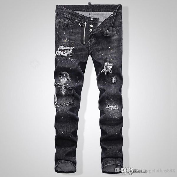 2020 new arrival brand designer men denim jeans biker jeans pants fashion holes mens designer pants italy size 28-40, Blue
2020 new arrival brand designer men denim jeans biker jeans pants fashion holes mens designer pants italy size 28-40, Blue