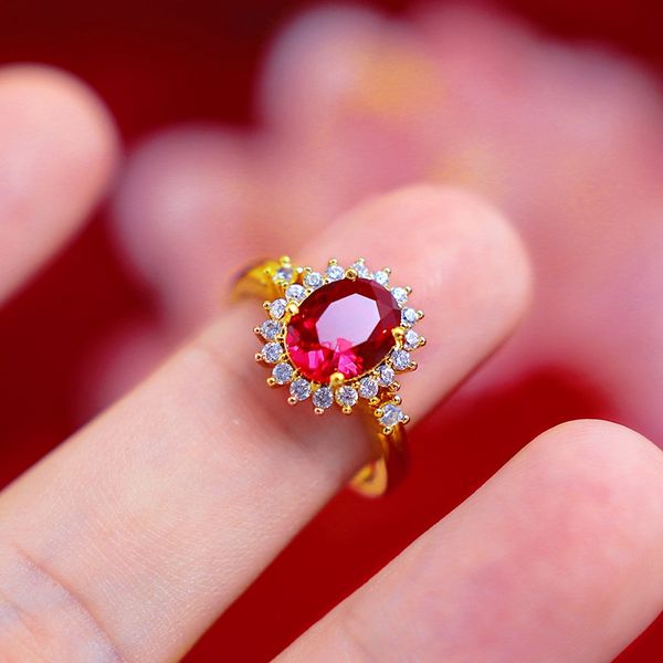 luxury red zircon ring band charm 18k yellow gold filled womens finger ring charm gift size free, Slivery;golden
luxury red zircon ring band charm 18k yellow gold filled womens finger ring charm gift size free, Slivery;golden