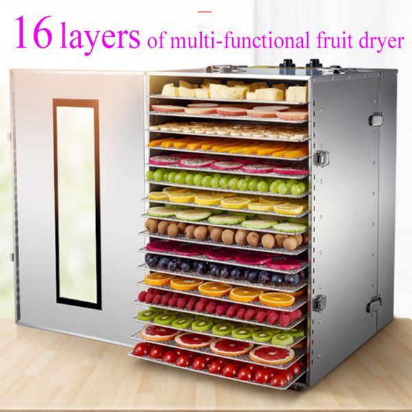 dehydrator vegetable fruit dryer 16-layers stainless steel commercial drying machine pet mushroom
dehydrator vegetable fruit dryer 16-layers stainless steel commercial drying machine pet mushroom