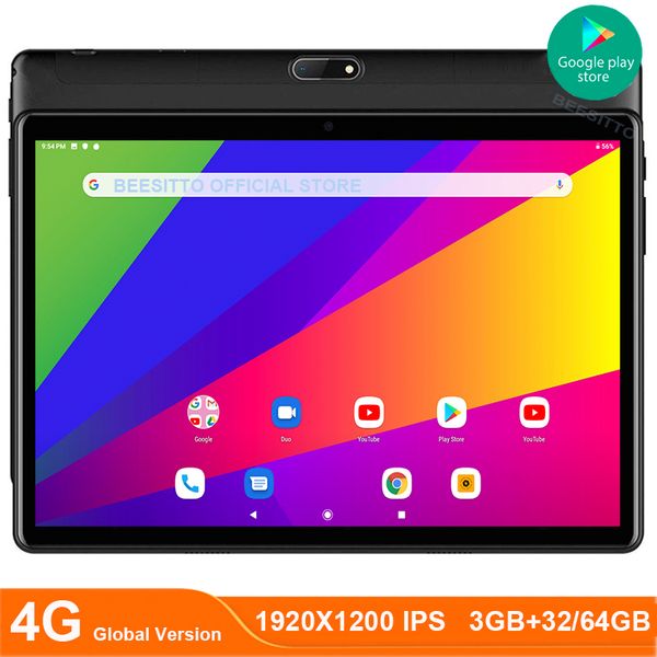 global version dual sim 4g network 10 inch tablet octa core 3gb ram 32/64gb rom 5g wifi android 9.0 os 1920x1200 ips fhd screen 
global version dual sim 4g network 10 inch tablet octa core 3gb ram 32/64gb rom 5g wifi android 9.0 os 1920x1200 ips fhd screen