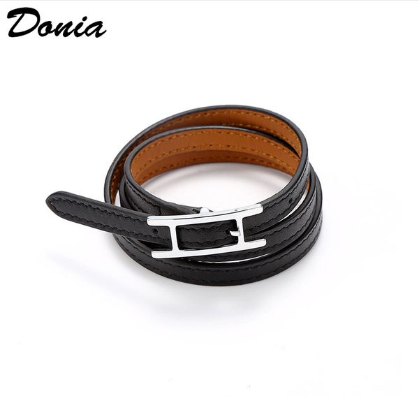 Donya jewelry European and American fashion exaggerated letter titanium steel bracelet multi color leather personalized Designer Bracelet
Donya jewelry European and American fashion exaggerated letter titanium steel bracelet multi color leather personalized Designer Bracelet