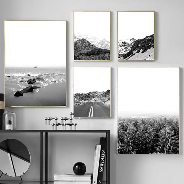 paintings black white nature landscape beach forest mountain canvas psoter nordic wall art print painting living room decorative picture
paintings black white nature landscape beach forest mountain canvas psoter nordic wall art print painting living room decorative picture