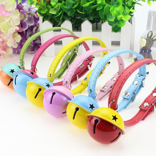 pet pu leather dog necklace collars with colorful large bells fashion cat use cute adjustable pets supplies
pet pu leather dog necklace collars with colorful large bells fashion cat use cute adjustable pets supplies