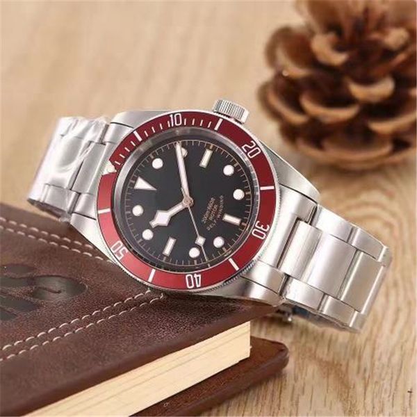 2020 luxury mens watch stainless steel automatic movement mechanical red bezel black dial solid clasp geneve men watches, Slivery;brown
2020 luxury mens watch stainless steel automatic movement mechanical red bezel black dial solid clasp geneve men watches, Slivery;brown