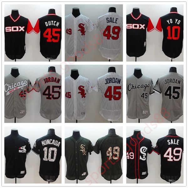 2020 custom white 72 carlton fisk #79 jose abreu 45 michael 35 frank thomas stitched 20 21 baseball jersey wholesale, Blue;black
