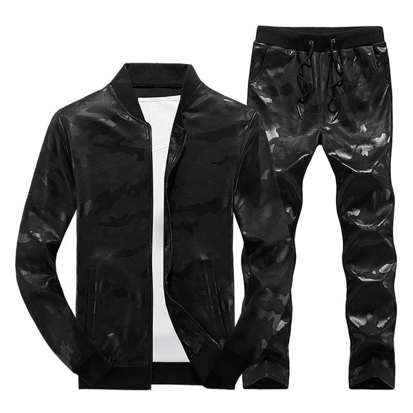 2020 new men's sportwear suit sweatshirt tracksuit without hoodie men casual active suit zipper outwear 2pc jacket+pants sets, Gray
2020 new men's sportwear suit sweatshirt tracksuit without hoodie men casual active suit zipper outwear 2pc jacket+pants sets, Gray