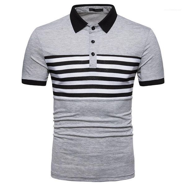 down collar mens mens designer striped patchwork polos casual short sleeve tees slim fashion turn, White;black
down collar mens mens designer striped patchwork polos casual short sleeve tees slim fashion turn, White;black