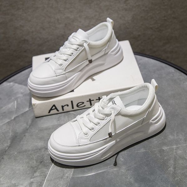 women sneakers 2020 new spring summer fashion shoes female breathable leather platform shoe solid color high heel sneaker female t200820, Black
women sneakers 2020 new spring summer fashion shoes female breathable leather platform shoe solid color high heel sneaker female t200820, Black