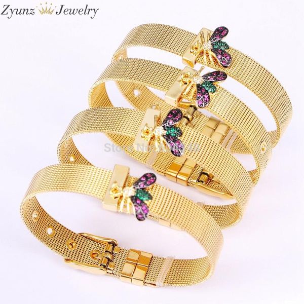5pcs zyz337-6035 micro pave cz insect charm jewelry 10mm web watch belt bangles & bracelets for women men bracelet, Black
5pcs zyz337-6035 micro pave cz insect charm jewelry 10mm web watch belt bangles & bracelets for women men bracelet, Black