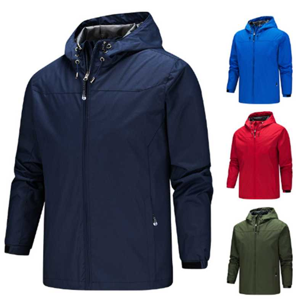 new spring autumn men's casual hooded large size thin jacket men sports outdoor outwear parka windbreaker, Black;brown
new spring autumn men's casual hooded large size thin jacket men sports outdoor outwear parka windbreaker, Black;brown
