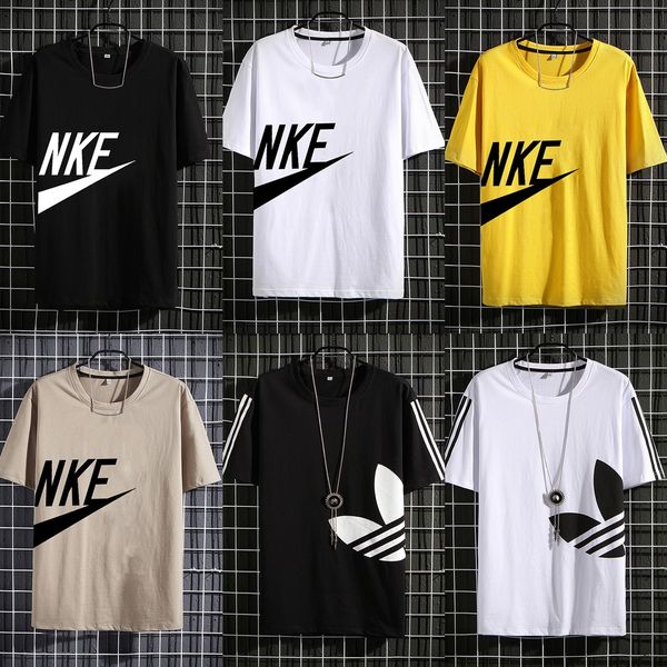 2020 new summer cotton white couple t-shirt all-match trendy short sleeve t-shirt men's trendy ins half sleeve 59oo3, Blue
2020 new summer cotton white couple t-shirt all-match trendy short sleeve t-shirt men's trendy ins half sleeve 59oo3, Blue
