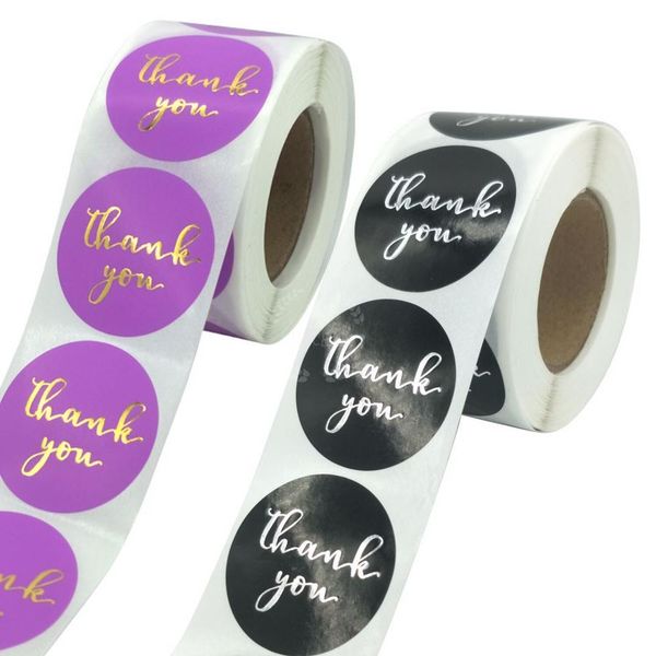 500pcs 3.8cm black &purple thank you stickers scrapbooking circle gold foil stickers for business order card envelope stationery
500pcs 3.8cm black &purple thank you stickers scrapbooking circle gold foil stickers for business order card envelope stationery