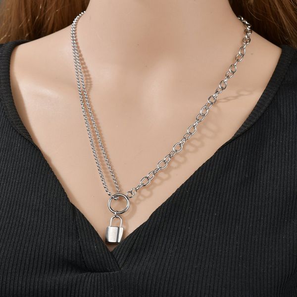 pendant necklaces alloy silver color lock shape asymmetric presents&necklace for women padlock chain statement bijoux necklace se200024
pendant necklaces alloy silver color lock shape asymmetric presents&necklace for women padlock chain statement bijoux necklace se200024