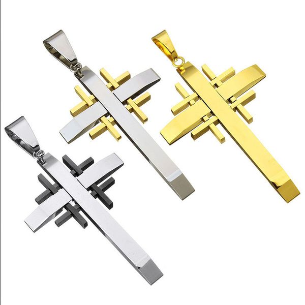 pendant necklaces necklace men stainless steel gold pendants christian fashion cross jewelry for neck male accessories wholesale, Silver
pendant necklaces necklace men stainless steel gold pendants christian fashion cross jewelry for neck male accessories wholesale, Silver