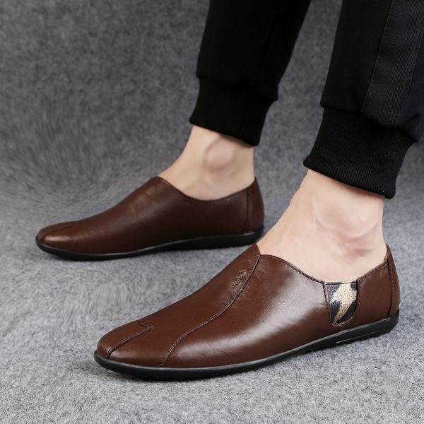 fashion casual shoes loafers men genuine leather shoes moccasins casual breathable business slip on zapatillas hombre, Black
fashion casual shoes loafers men genuine leather shoes moccasins casual breathable business slip on zapatillas hombre, Black
