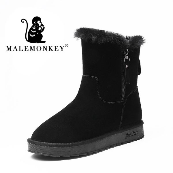 2020 fashion women winter black snow boots thickened boots flat zipper middle tube heel
2020 fashion women winter black snow boots thickened boots flat zipper middle tube heel