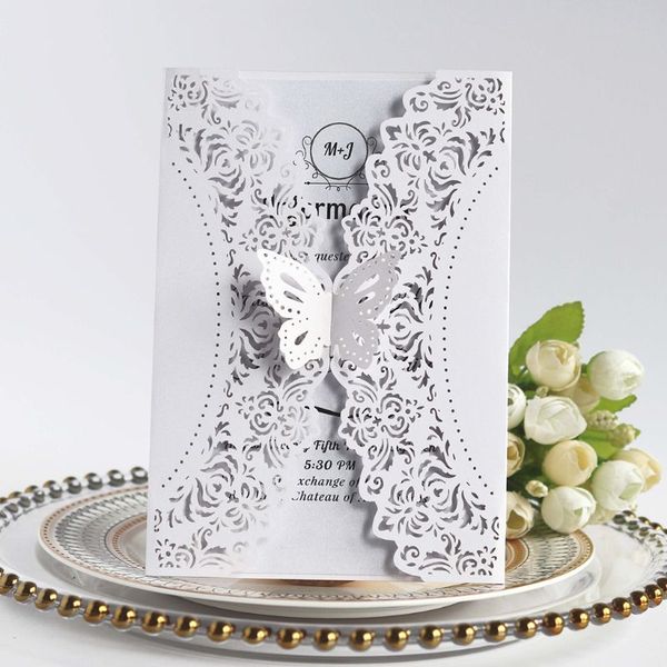 10pcs/set glitter laser cut lace wedding invitation cards with butterfly bow for wedding bridal shower engagement birthday party
10pcs/set glitter laser cut lace wedding invitation cards with butterfly bow for wedding bridal shower engagement birthday party