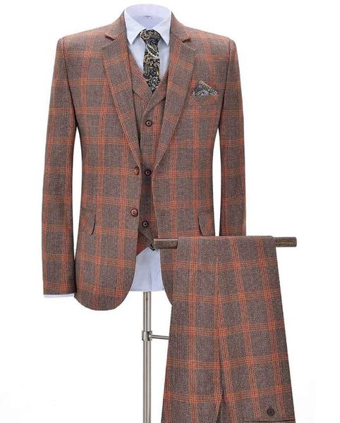 men's suits & blazers 2021 orange plaid 3 pieces formal notch lapel business tuxedos groomsmen for wedding(blazer+vest+pants), White;black
men's suits & blazers 2021 orange plaid 3 pieces formal notch lapel business tuxedos groomsmen for wedding(blazer+vest+pants), White;black