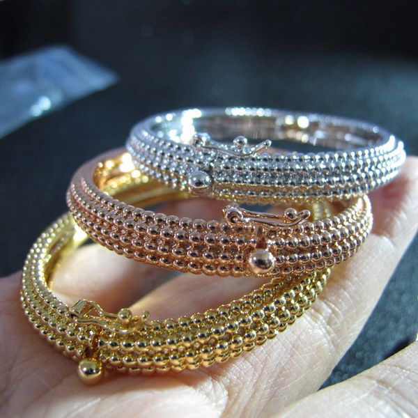 wholesale designer cuff beads band bangle 18k yellow gold/white/rose gold plated bracelets luxury jewelry for women, Black
wholesale designer cuff beads band bangle 18k yellow gold/white/rose gold plated bracelets luxury jewelry for women, Black