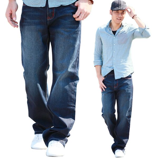2020 fashion loose straight stretch large size pants casual wild korean jeans male mens jeans large size 44 46 48, Blue
2020 fashion loose straight stretch large size pants casual wild korean jeans male mens jeans large size 44 46 48, Blue