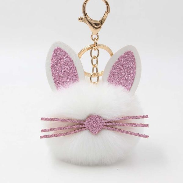 teh fashion lovely rabbit sequin ear keychains fluffy fake animal fur ball key chain charm women bag keyrings accessory gifts, Silver
teh fashion lovely rabbit sequin ear keychains fluffy fake animal fur ball key chain charm women bag keyrings accessory gifts, Silver