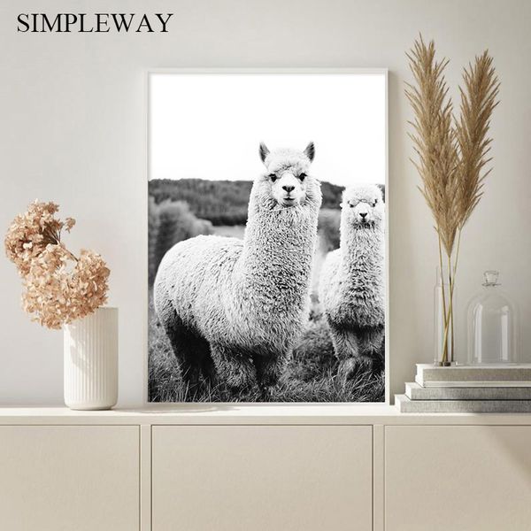 alpaca black white animal poster boho wall art llama print nursery canvas painting nordic decoration picture modern home decor
alpaca black white animal poster boho wall art llama print nursery canvas painting nordic decoration picture modern home decor