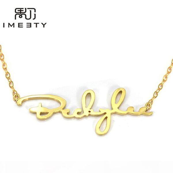 imeety custom signature name necklace jewelry handwriting nameplate necklace personalized signature necklaces for women cx200725, Silver
imeety custom signature name necklace jewelry handwriting nameplate necklace personalized signature necklaces for women cx200725, Silver