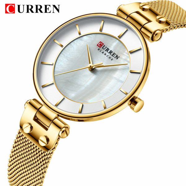 curren new gold watch women watches ladies steel mesh women's bracelet watches female clock relogio feminino montre femme, Slivery;brown
curren new gold watch women watches ladies steel mesh women's bracelet watches female clock relogio feminino montre femme, Slivery;brown