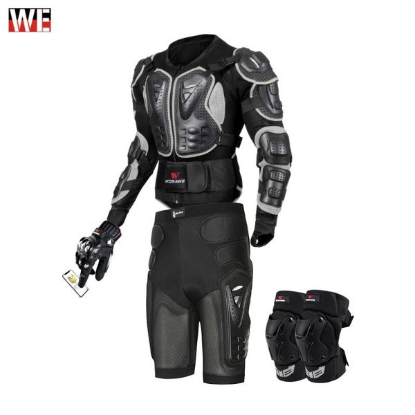 wosawe off road motorcycle armor alloy stainless steel racing protective gear motorcycle jacket+shorts pants+knee pads+gloves
wosawe off road motorcycle armor alloy stainless steel racing protective gear motorcycle jacket+shorts pants+knee pads+gloves