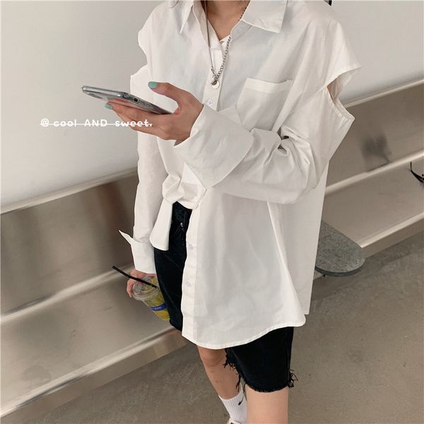 ins loose hollow shirt female korean harajuku cute women's shirts ulzzang japanese kawaii ladies vintage clothes for women, White
ins loose hollow shirt female korean harajuku cute women's shirts ulzzang japanese kawaii ladies vintage clothes for women, White