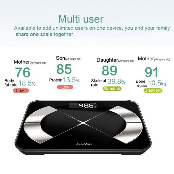 new digital smart body fat scale bmi analyzer fitness calories water weight scales electronic bathroom scales bluetooth
new digital smart body fat scale bmi analyzer fitness calories water weight scales electronic bathroom scales bluetooth