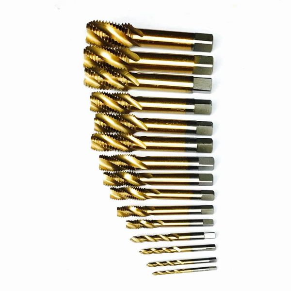 hss 6542 full cnc made 15pcs hss machine spiral tap screw taps tin coated m3/m4/m5/m6/m8/m10/m12/m14/m16/m18/m20/m22/m24/m27/m30
hss 6542 full cnc made 15pcs hss machine spiral tap screw taps tin coated m3/m4/m5/m6/m8/m10/m12/m14/m16/m18/m20/m22/m24/m27/m30