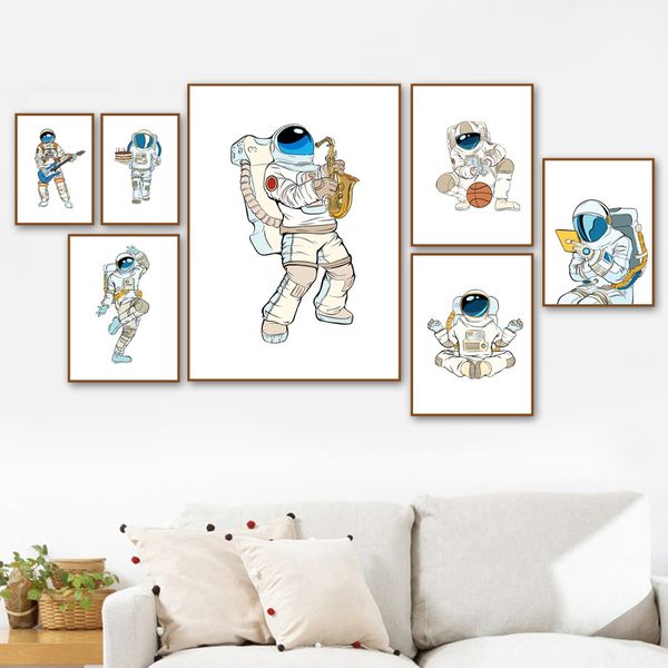 cute cartoon astronaut space music sports wall art canvas painting nordic posters and prints wall pictures for living room decor
cute cartoon astronaut space music sports wall art canvas painting nordic posters and prints wall pictures for living room decor