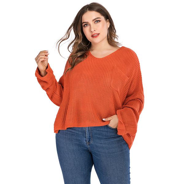 2020 new women's knitted pullover autumn round neck long loose and simple large size sweater, White;black
2020 new women's knitted pullover autumn round neck long loose and simple large size sweater, White;black
