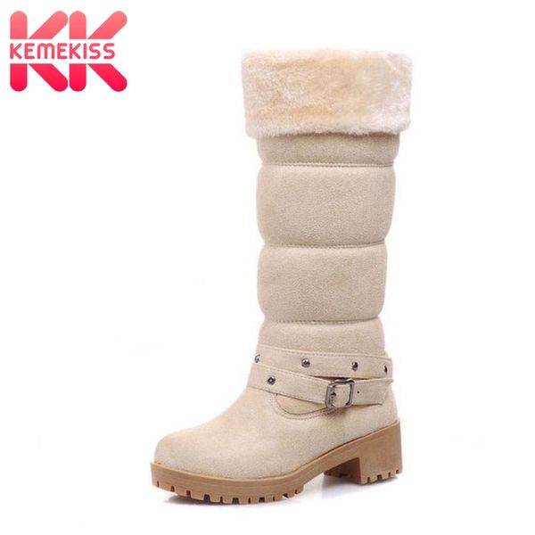 boots kemekiss winter knee high snow women plush fur keep warm cotton shoes heels buckle platform size 35-43, Black
boots kemekiss winter knee high snow women plush fur keep warm cotton shoes heels buckle platform size 35-43, Black