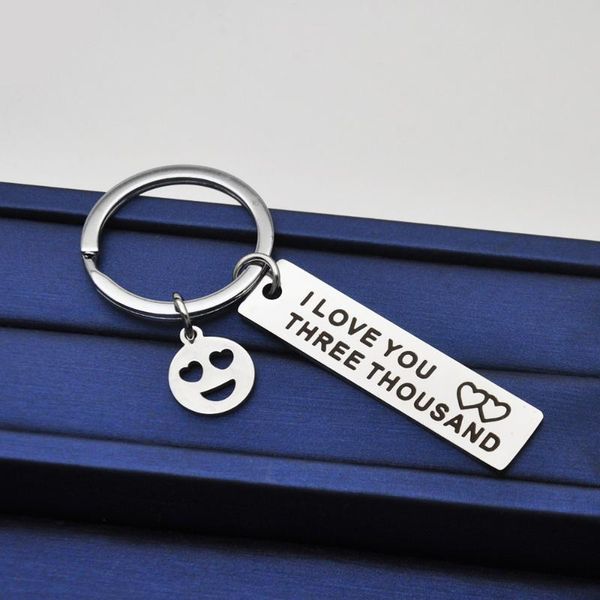 new jewelry (i love you three thousand) creative stainless steel keychain, Silver
new jewelry (i love you three thousand) creative stainless steel keychain, Silver