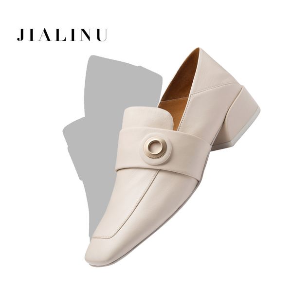 square toe loafers women shoes 2020 new low thick heels soft insole genuine leather casual style ladies dress shoes fashion, Black
square toe loafers women shoes 2020 new low thick heels soft insole genuine leather casual style ladies dress shoes fashion, Black