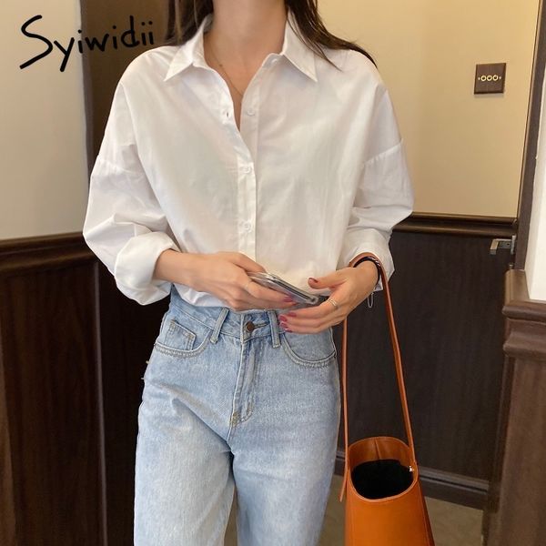 syiwidii womens and blouses office lady loose solid shirts elegant fashion casual korean shirts women 2020 white black
syiwidii womens and blouses office lady loose solid shirts elegant fashion casual korean shirts women 2020 white black
