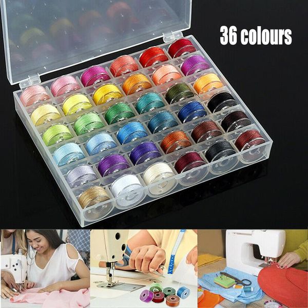 36pcs bobbin and 40meters sewing thread with bobbin holder case sewing tools for brother babylock janome kenmore machine, Black;white
36pcs bobbin and 40meters sewing thread with bobbin holder case sewing tools for brother babylock janome kenmore machine, Black;white