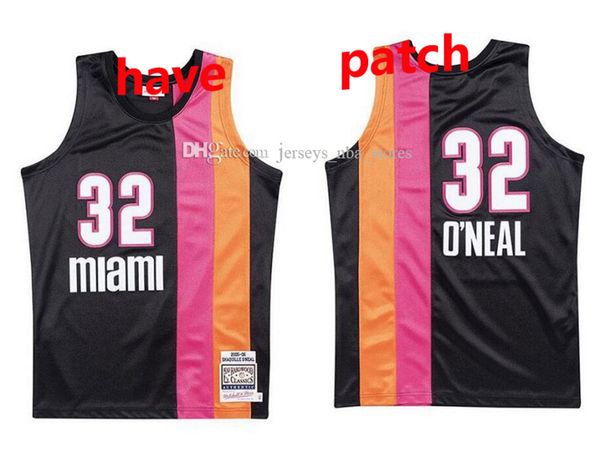 

Men's basketball Miami Heat 32 Shaquille O'Neal Mitchell & Ness 2005-06 Hardwoods Classics Authentic Jersey 01