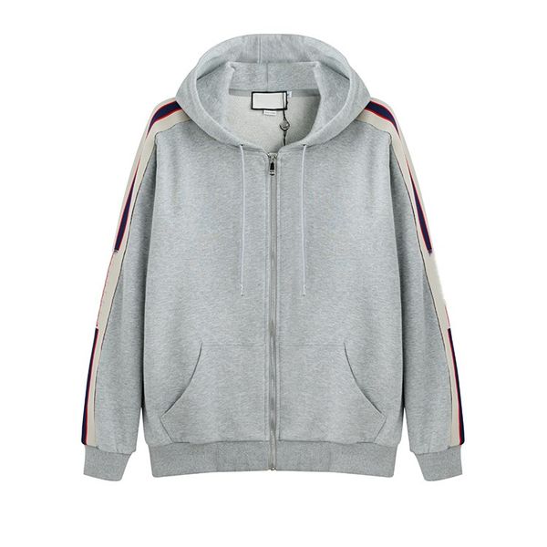 2018 gray luxury italy designer fashion brand new hooded zip-up sweatshirt with logo stripe men's hoodies women sweatshirts man clothin, Black
2018 gray luxury italy designer fashion brand new hooded zip-up sweatshirt with logo stripe men's hoodies women sweatshirts man clothin, Black
