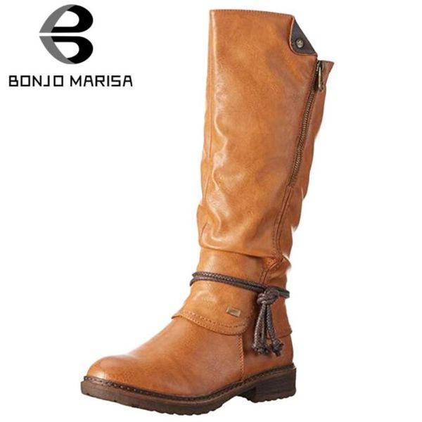 bonjomarisa retro girl round toe brand winter sewing metal zipper low heel mid calf boots women 2020 metal shoes woman, Black
bonjomarisa retro girl round toe brand winter sewing metal zipper low heel mid calf boots women 2020 metal shoes woman, Black