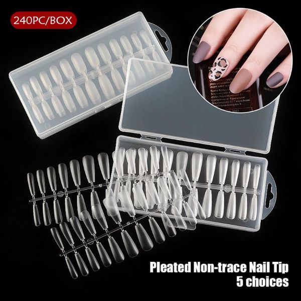 false nails 240pc coffin flat french nail tips half art acrylic gel c curve professional fake ongle paznokcie, Red;gold
false nails 240pc coffin flat french nail tips half art acrylic gel c curve professional fake ongle paznokcie, Red;gold